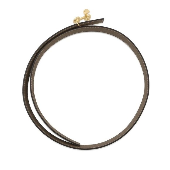 HERMES Reversible Belt Cor Baroque Size 31.5" Epsom/Swift Leather Etoupe/Gri - Picture 4 of 15